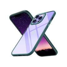 Newface Apple iPhone Uyumlu 14 Pro Max Kılıf Power Silikon - Semeglbl - 77 Koyu Yeşil