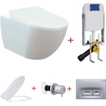 Creavit Fe322 Kanalsız Rimoff Gömme Rezervuar Set Creavit Fe322 Kanalsız Rimoff Gömme Rezervuar Set