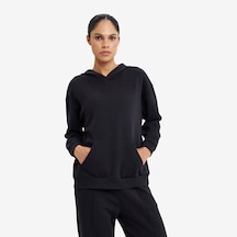 Lescon Siyah Kadın Kapüşonlu Sweatshirt 26s-2205-26n