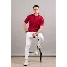 Nehir By Faruk Ülker Polo Yaka Çıtçıtlı Merserize Erkek Tişört
