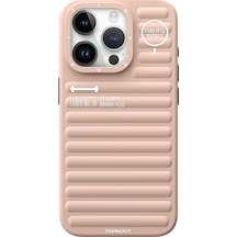 İphone 15 Pro Uyumlu Kılıf Mat Renkli Tasarım Youngkit Serisi Kapak Gümüş