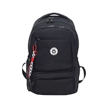 Unisex Çok Bölmeli Sırt Çantası Okul, Seyahat Ve Outdoor Kullanım Siyah