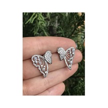 Melek Kanadı Model İnci Detaylı Küpe Xuping-kararamaz Gümüş