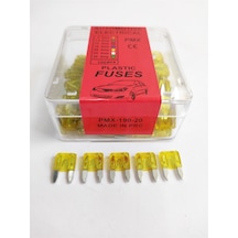 Replax 20 Amper Mini Yassı Bıçak Japon Sigorta 100'lü Paket