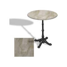 Çipa 1002 Döküm Ayak Yuvarlak Masa Çap 90cm - Werzalit, Wermodin Ve Allzalit Tabla - Irony Çok Renkli
