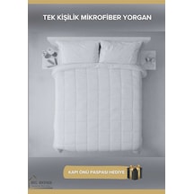 Tek Kişilik Lüx Microfiber Yorgan Beyaz