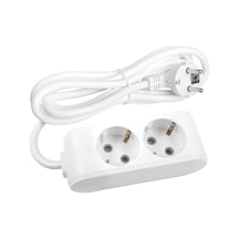 Viko Multi-let 2'li Grup Priz Topraklı Çocuk Korumalı 3 Metre Beyaz - 90113203