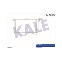 KALE OTO Radyatör 345615 Klima Radyatörü Bmw 3 Bmw X3