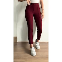 Paw Garage Çimalı Dar Paça Palazzo Pantolon, En Boy Likralı, 36-50 Beden Arası, Iş Pantolonu M Lacivert M Lacivert Pwg30112414446