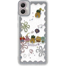 Newface Samsung Galaxy UyumluA05 Kılıf Sweet Desenli Silikon Kapak - Açık Mavi
