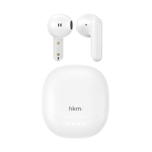 Opus Bluetooth V5.4 Kablosuz Kulak Içi Tws Kulaklık Enc Destekli 4 Mikrofon Sistemi Beyaz