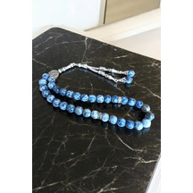 Sodalit Taşı Tesbih 33'lük Tesbih Sodalit Tesbih Sertifikalı Özel Mdf Kutusunda 10 Mm Sodalit Taşı Tesbih Sodalit Taşı Tesbih