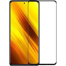 AnındaGelir Xiaomi Poco X3 Pro Siyah 5D Tam Kaplayan Ekran Koruyucu Cam