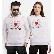 Tshirthane My Wifet My Hubby Sevgili Kombinleri Kapüşonlu Kombin