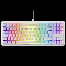 Rampage Claw Beyaz Red Swıtch Mekanik Gaming Oyuncu Klavye Rainbow Tkl Rampage