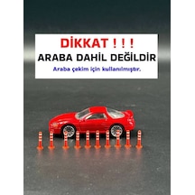 1:64 Ölçek Diaroma Trafik Garaj Aksesuarları Dubalar Turuncu & Beyaz 10 Adet