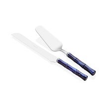 Rivadossi Bamboo Mavi Pasta Servis Seti