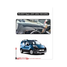 Peugeot Bipper 2007-2020 Tam Kapalıtorpido Koruma Halısı Siyah Kenar