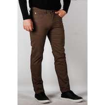 Erkek Chino Pantolon Gabardin Slim Fit Dar Kesim Vizon 2160 Vizon