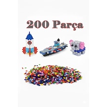 Dreamblocks Eğitici Tak-çıkar Bloklar - Çocuklar İçin Stem Destekli Yaratıcı İnşa Oyun Seti 200 Parça