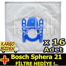 Bosch Sphera 21 Süpürge Toz Torbası 16 Adet