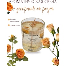 350g Gül Şeklinde Kokulu Mum 364686578 Beyaz