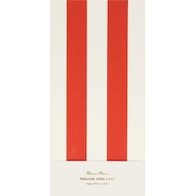 Meri Meri - Red Striped Tablecloth - Kırmızı Çizgili Masa Örtüsü