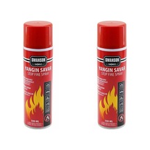 2 Adet Yangın Söndürücü - Yangın Savar Sprey 500ml + 500 Ml Ev - Ofis - Oto Araç Ateş Boğucu Köpük Tabaka
