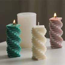 Spiral Kare Mum Silikon Kalıp S832