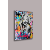 Marilyn Monroe 4mm Cam Tablo Pop Art Uv Baskı Portre Beyaz