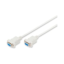 Digitus Rs232 Db9 Dişi Dişi Zero Seri Kablosu 1,8 Metre Ak-610100-018-e
