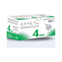 Ayset Fine İnsülin Kalem İğnesi 32G 0.23 X 4Mm 100Lü Kutu