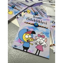 Gümüştel El Sanatları El Yapımı Fimo Karekterli Özel Kartlı Bileklik Çok Renkli