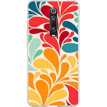 Xiaomi Redmi K20 Pro İle Uyumlu 1mm Slim Fit Retro Renkler 5 Baskılı Şeffaf Kılıf Şeffaf