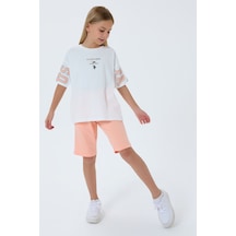 U.s. Polo Assn. Kız Çocuk Beyaz Bermuda Takım Us2516-c-v2 Beyaz