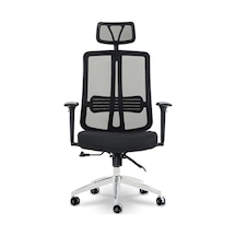 Ofiscombin Ofis Büro Sırt Ayarlanabilir Döner Tekerlekli Öğrenci Ders Çalışma Koltuğu Siyah Allegrac100