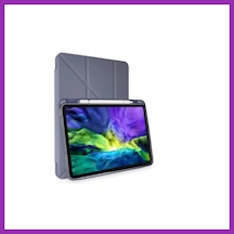 Bezos İpad Pro 11 2024 Kılıf Kalemlikli Mars Tablet Kılıfı - Lavender Bty