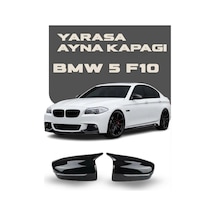 Bmw 5 Serisi F10 Lcı Makyajlı 2013 - 2017 Uyumlubatman Yarasa Ayna Kapağı Parlak Siyah