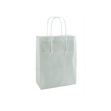 8x18x24 - 35 - Cm Büküm Saplı Kağıt Poşet 1 - Spt-gld - Adet Gri