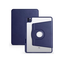 Apple Uyumlu iPad, Pro 11 2024 M4 Mvv83tu/a Mwr83tu/a Termik Kalem Bölmeli Dönebilen Standlı Kılıf Kapaklı Kılıf