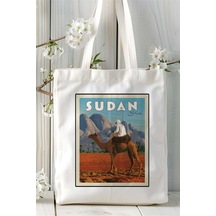 Art Hediye Sudan Baskılı Bez Çanta Omuz Çantası Kişiye Özel Desen Çok Renkli