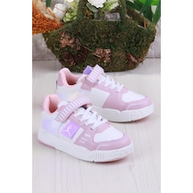 Fort Cool King Kısa Anatomik Rahat Hafif Sneaker Kız Çocuk Ayakkabı Pudra