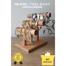Bilezik Bileklik Saat Takı Organizer Ahşap Askısı 20cm Takı Standı Askılık Takı Aksesuar Düzenleyici