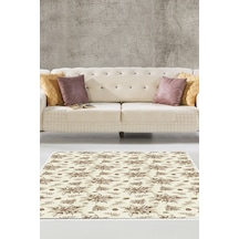 Alanur Home Kaymaz Dijital Mutfak & Salon Halı Trend Vintage Al5008 Bej