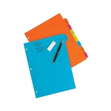 Big Tab 21210 Ayırma Sayfası, Sağlam Plastikten, 8 Kayıt Kartı, Çok Renkli, 3 Set