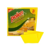 Polen 3'lü Sarı Temizlik Bezi 35 x 35 CM 240 Paket
