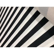 Bakırcı Kumaş Siyah Beyaz Çizgili Döşemelik Kumaş 100 x 140 cm
