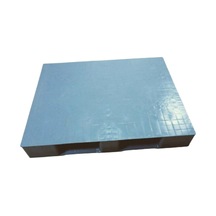 Plastik Palet Düz Desenli Yük Taşıma Paleti Gri 100X120X15 Cm
