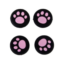Sony PS4 Playstasion 4 Analog Koruyucu Silikon Pad-Pembe Pati