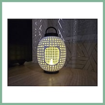 Bşkvirgo Japon Esintili Izgara Desenli Fener Tealight Mumluk Dekoratif Rüzgar Feneri Bsk2026 Çok Renkli